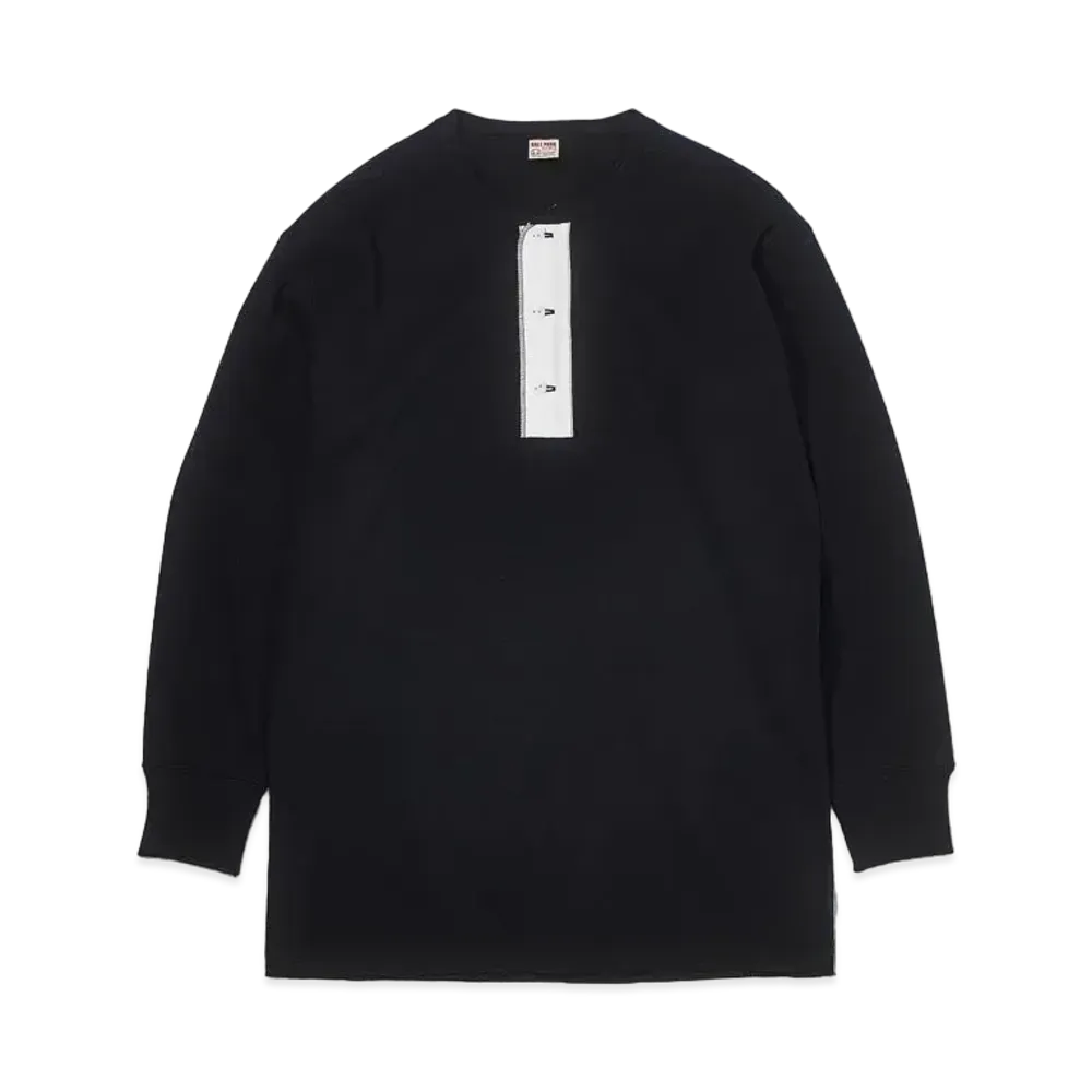THE REAL McCOY'S Union Henley Undershirt L/S "Black"