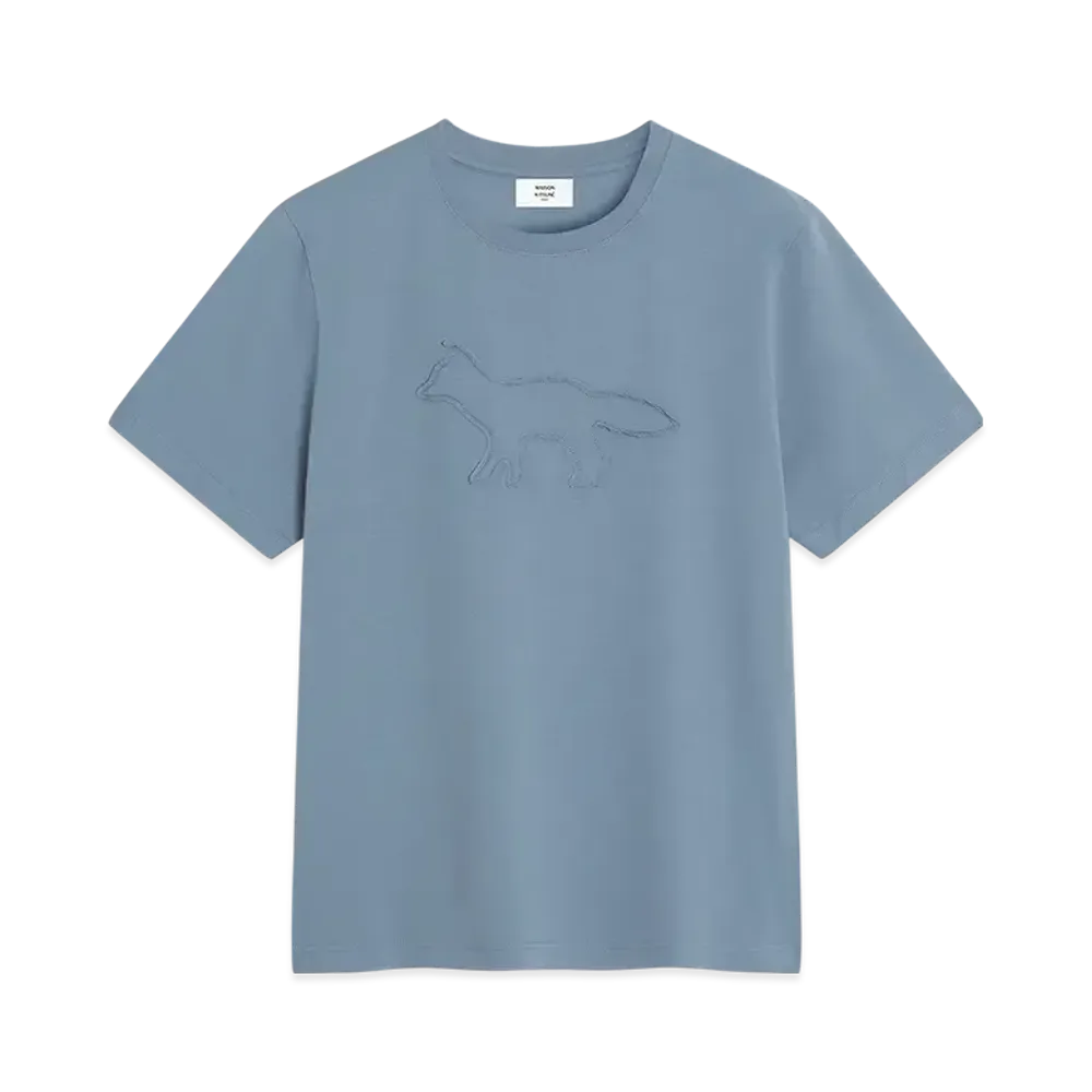 Maison Kitsune Craft Profile Fox Comfort T-Shirt "Zinc Grey"