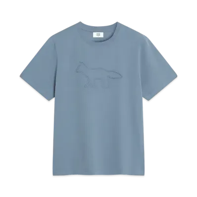 Maison Kitsune Craft Profile Fox Comfort T-Shirt "Zinc Grey"
