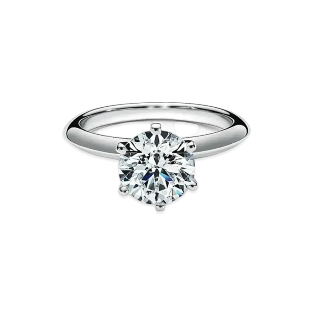 Tiffany & Co. Setting Engagement Ring In Platinum 2 Carat