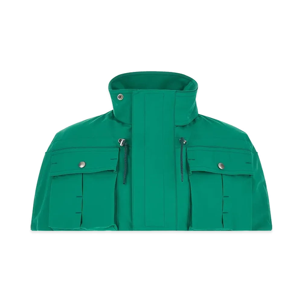 PRADA Cape With Pockets "Turquoise"
