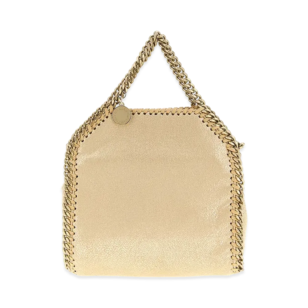 STELLA McCARTNEY Women's Micro Falabella Tote Bag "Gold"