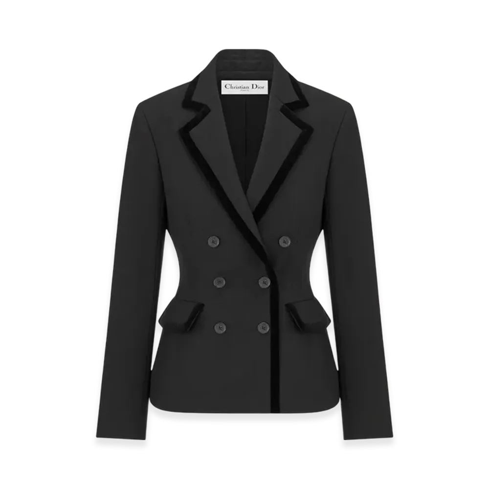 Dior Women's Wool and Mohair Marlene Jacket "Black"