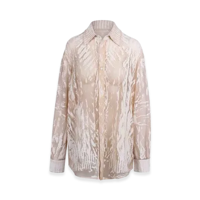 Diesel Women's Overy Transparent Shirt "Blue"
