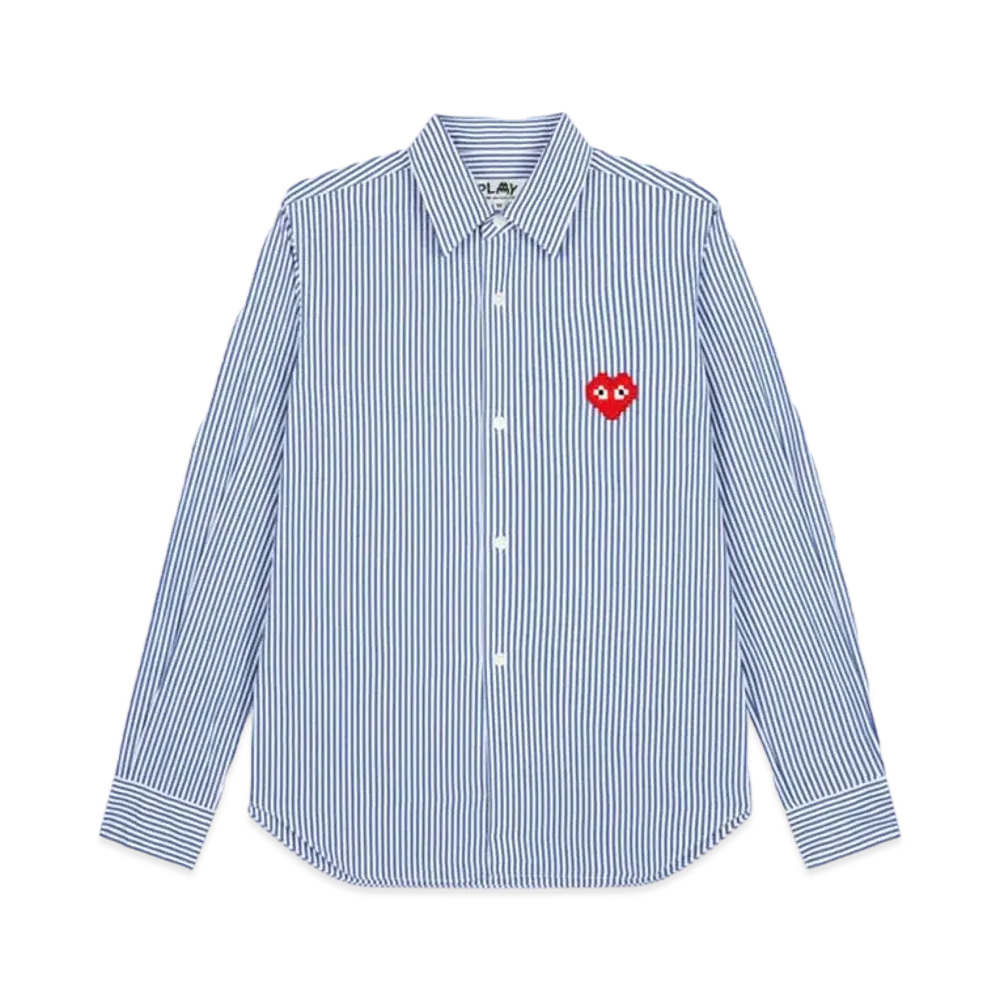 PLAY COMME des GARCONS Invader Cotton Broad Stripe Shirt "Stripe A"