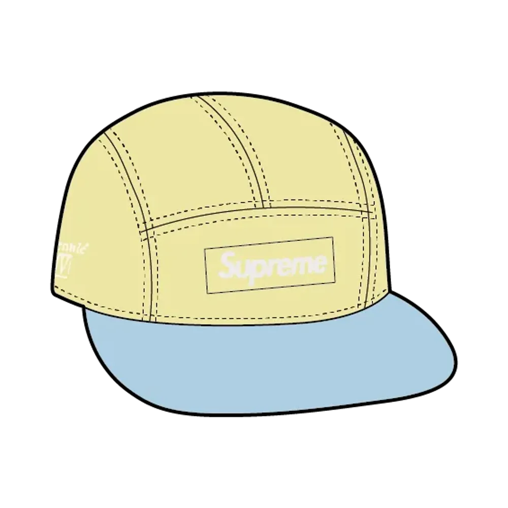 Supreme Ventile Camp Cap "Light Yellow"
