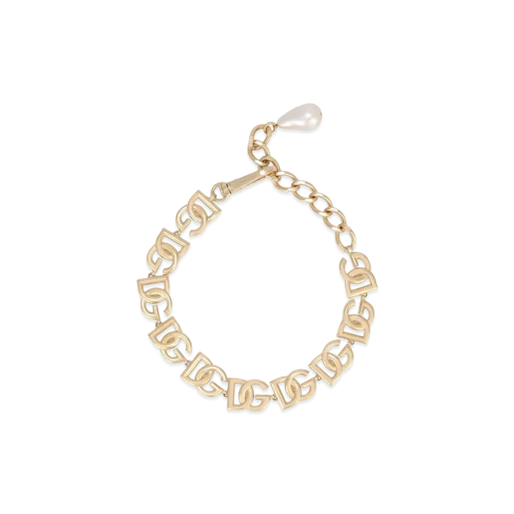 Dolce&Gabbana Link Choker With DG Logo "Gold"