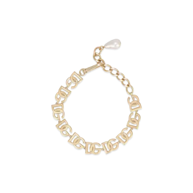 Dolce&Gabbana Link Choker With DG Logo "Gold"