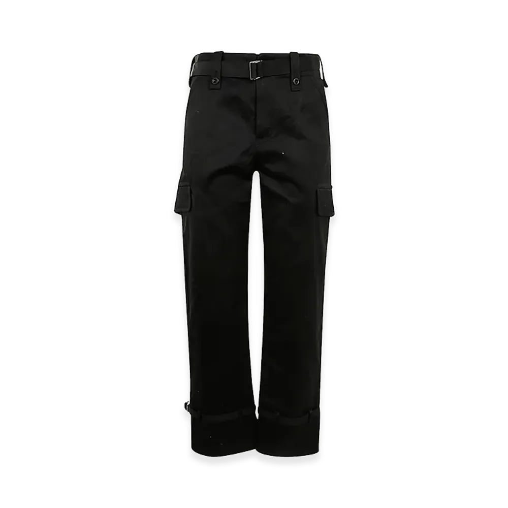 sacai Women's Cotton Chino Pants "Black"