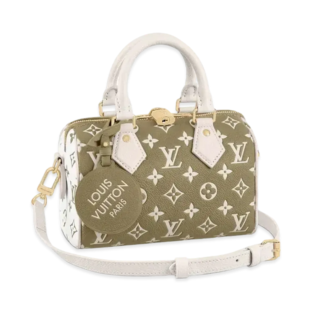 Louis Vuitton Speedy Bandouliere 20 "Khaki /Beige"