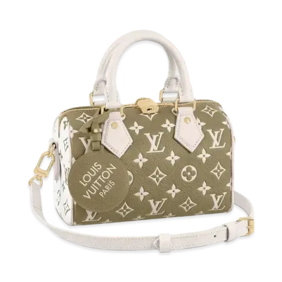 Louis Vuitton Speedy Bandouliere 20 "Khaki /Beige"