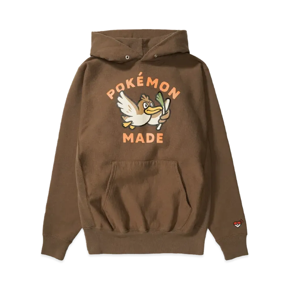 HUMAN MADE x Pokemon Made Heavyweight Hoodie (Kamonegi) "Brown"