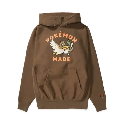 HUMAN MADE x Pokemon Made Heavyweight Hoodie (Kamonegi) "Brown"