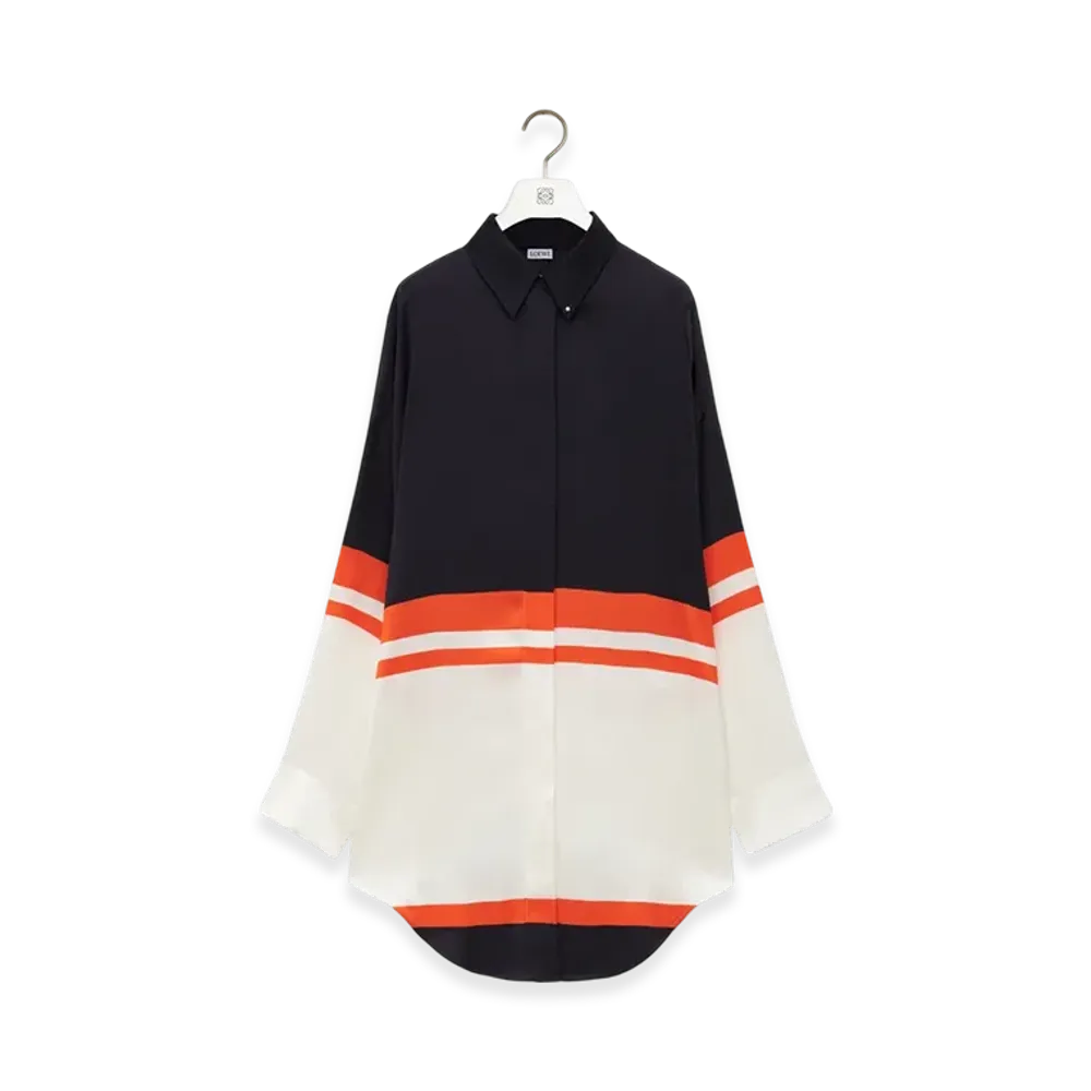 LOEWE Shirt "Deep Blue/White/Orange"