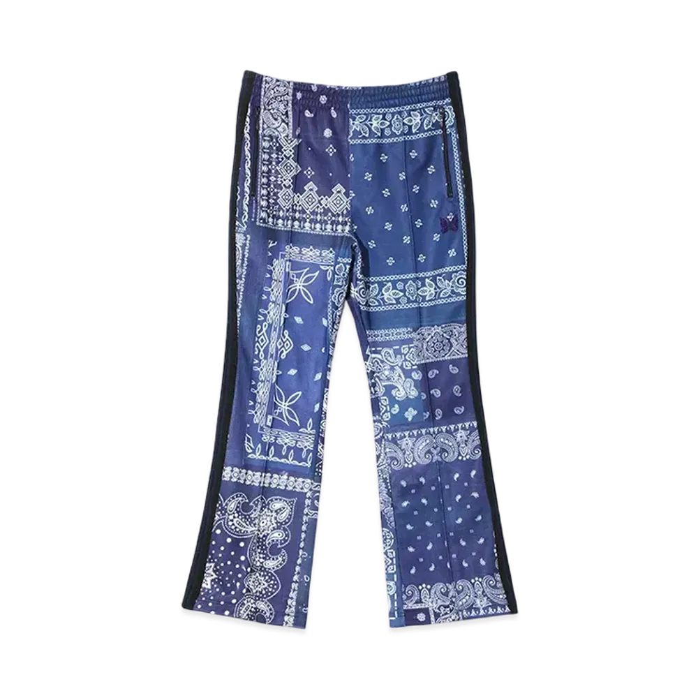 NEEDLES x MIYAGIHIDETAKA Boot-Cut Track Pant - Bandana Print "Blue"