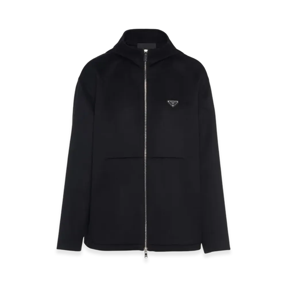 PRADA Cashmere Hoodie "Black"
