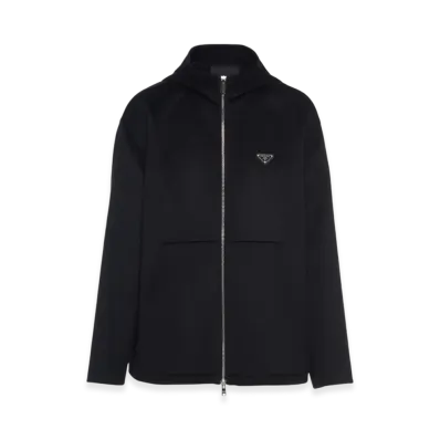 PRADA Cashmere Hoodie "Black"