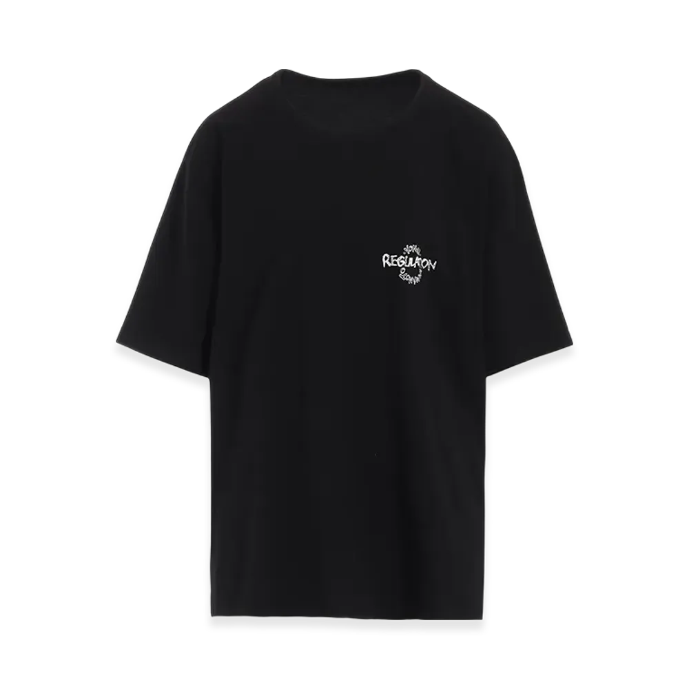 Yohji Yamamoto High Gauge Single Jersey R-Logo PT T A "Black"