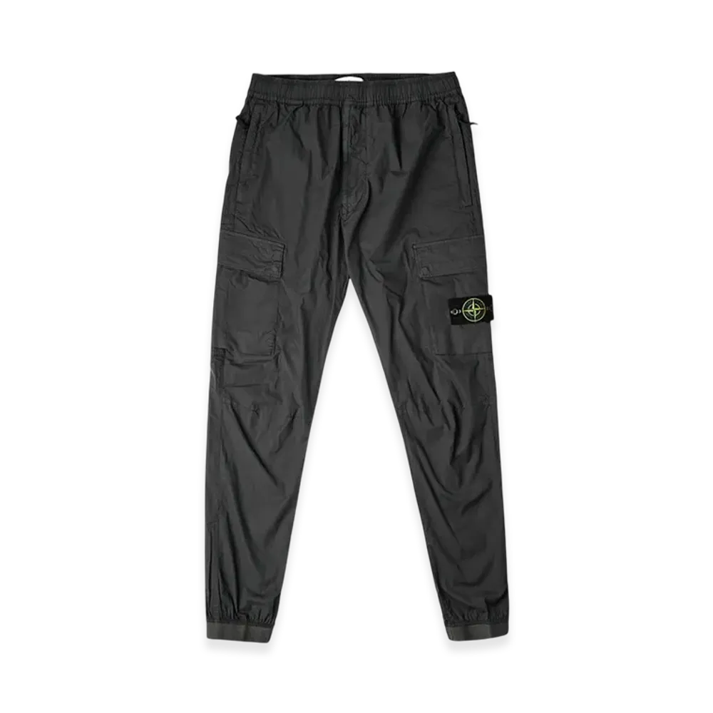 Stone Island 31303 Stretch Cotton Tela Paracadute Cargo Pants - 24SS "Dark Grey"