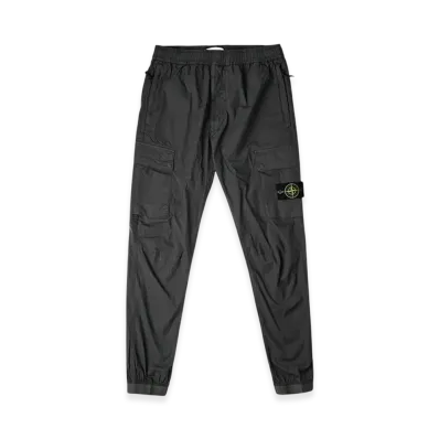 Stone Island 31303 Stretch Cotton Tela Paracadute Cargo Pants - 24SS "Dark Grey"