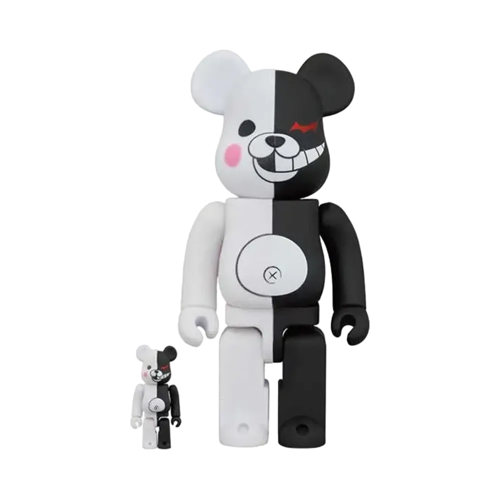 Bearbrick Monokuma rubber coating & Flocky Ver. 100% & 400%