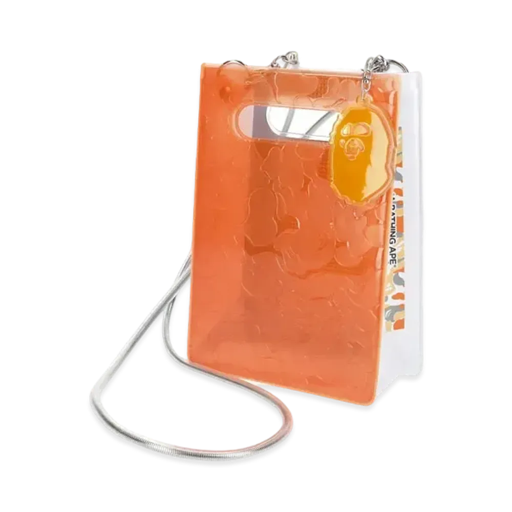 A BATHING APE x nana-nana A5 Vertical Bag Fukuoka Store Exclusive "Orange"