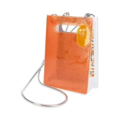 A BATHING APE x nana-nana A5 Vertical Bag Fukuoka Store Exclusive "Orange"
