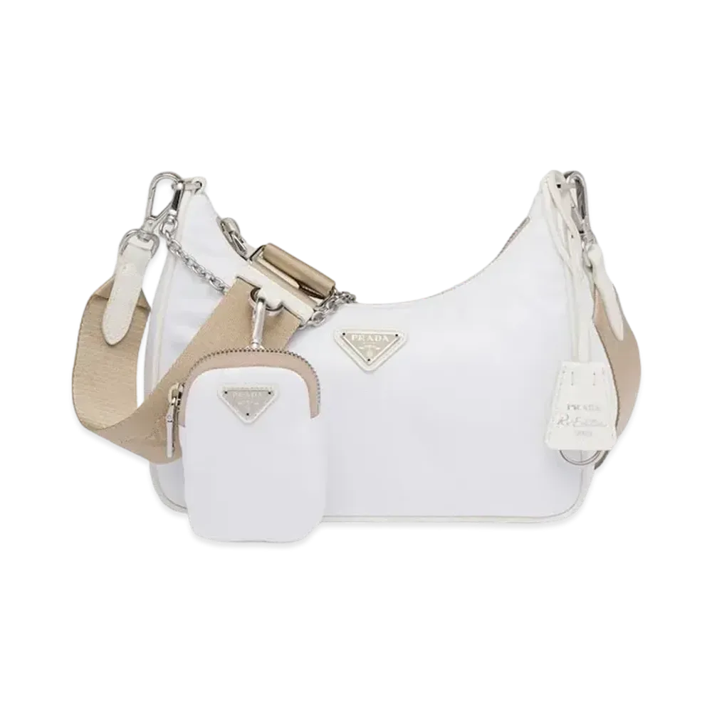 PRADA Re-Edition 2005 Re-Nylon Bag "White"