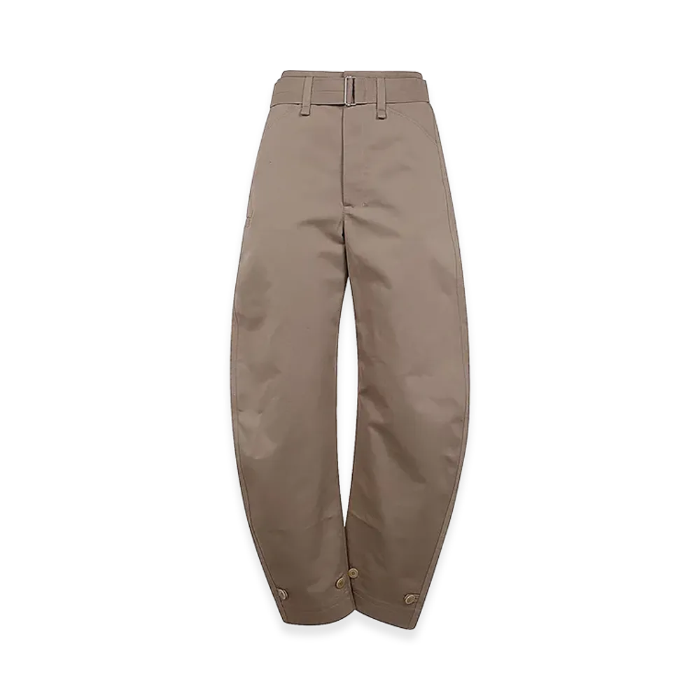 LEMAIRE Women's Belted Tapered Pants "Beige"