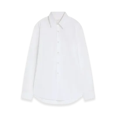 DRIES VAN NOTEN Fitted Cotton Shirt "White"