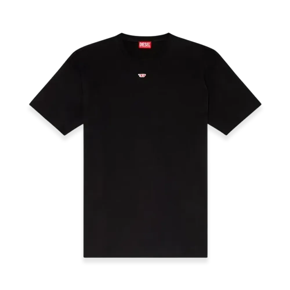 Diesel T-Boxt-D T-Shirt With Embroidered D Patch "Black"