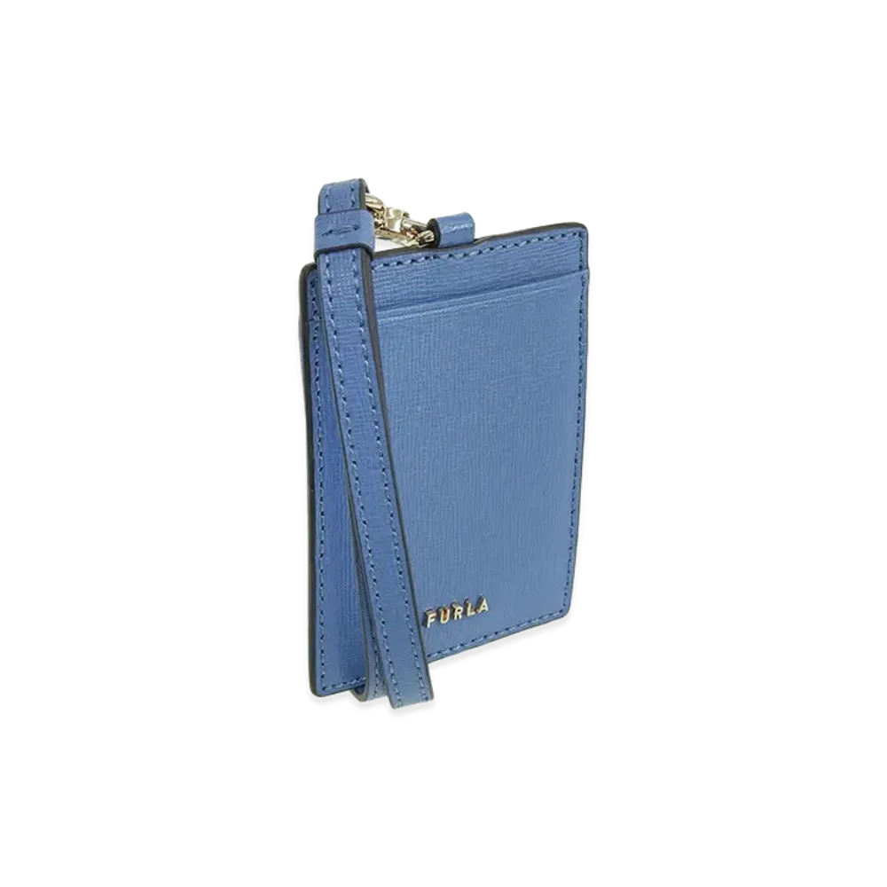 FURLA Linda S Badge Holder "Blue"