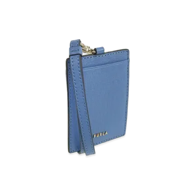 FURLA Linda S Badge Holder "Blue"