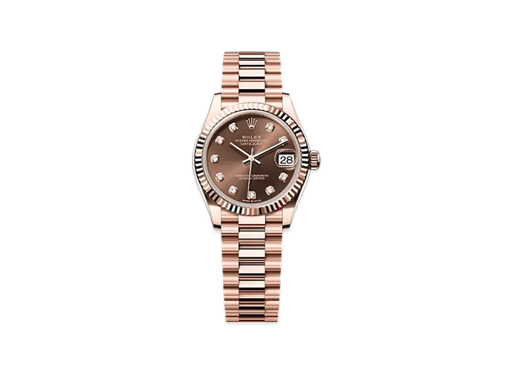 ROLEX Datejust 31mm Everose Gold 278275 "Chocolate"