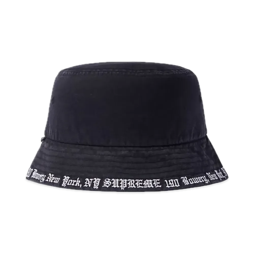 Supreme Embroidered Brim Crusher "Black"