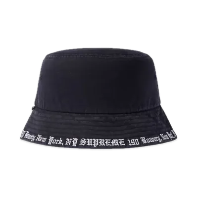 Supreme Embroidered Brim Crusher "Black"
