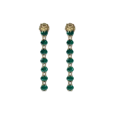 GUCCI Crystal Lion Head Earring
