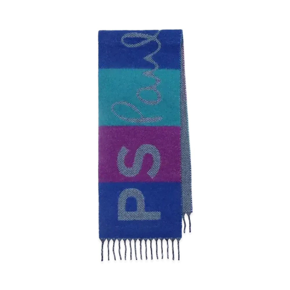 Paul Smith Big Logo Scarf "Blue"