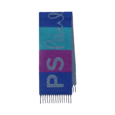 Paul Smith Big Logo Scarf "Blue"