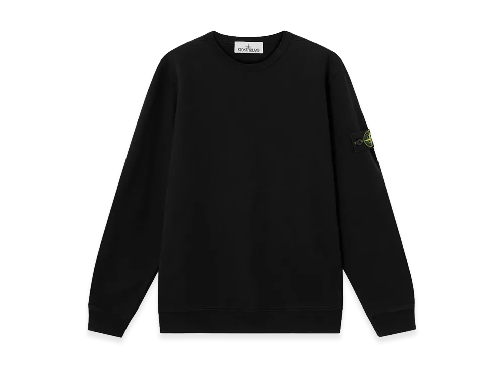 Stone Island 6100049 Brushed Organic Cotton Fleece "Black"