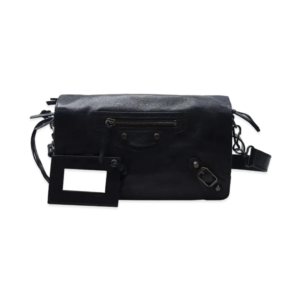 BALENCIAGA Handbag Lambskin "Black"