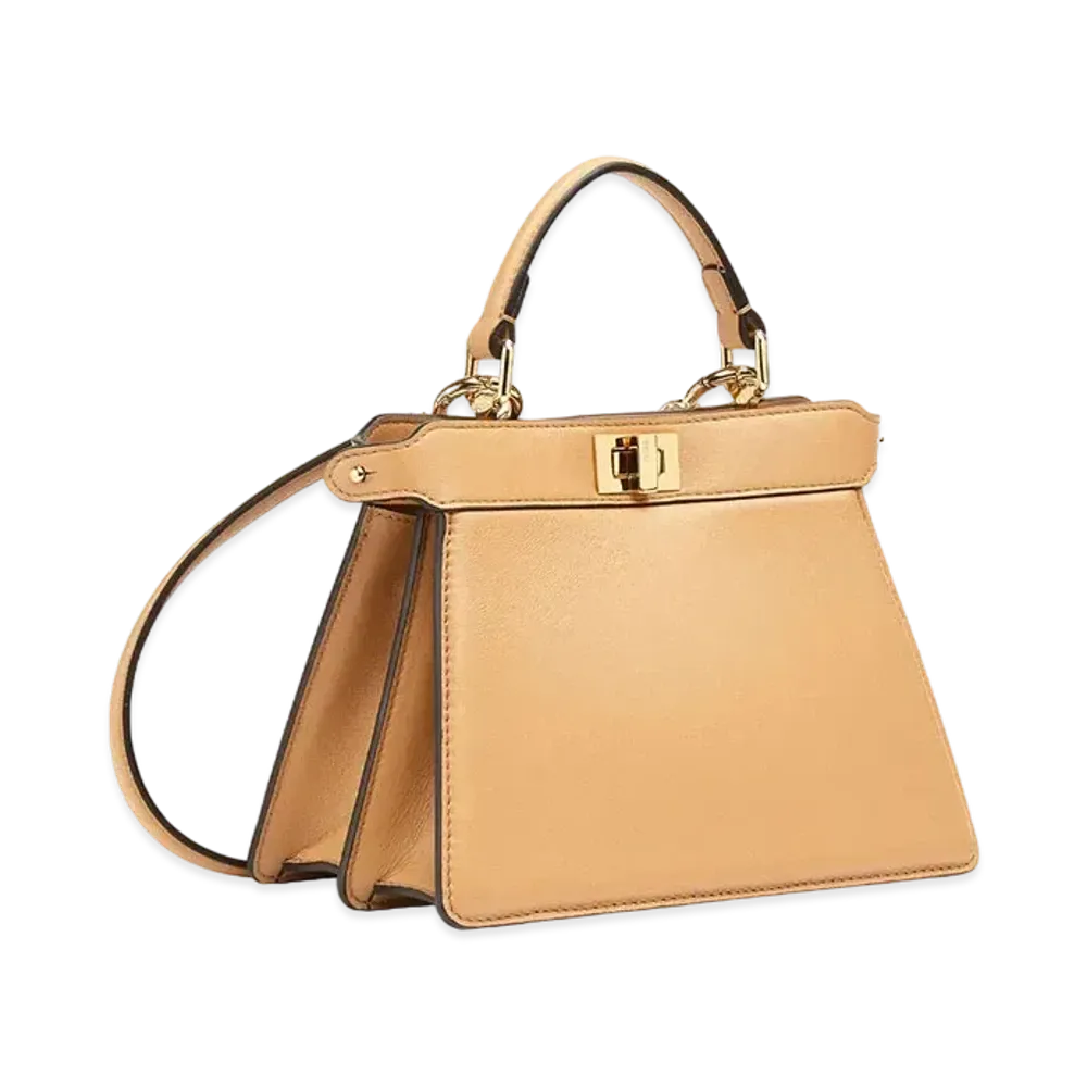 FENDI Peekaboo I See U Petite Padded Nappa Leather Bag "Beige"
