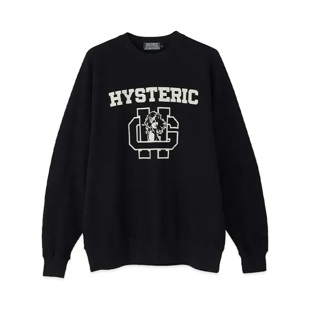 HYSTERIC GLAMOUR H School Sweatshirt "Black"