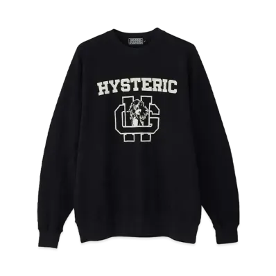 HYSTERIC GLAMOUR H School Sweatshirt "Black"