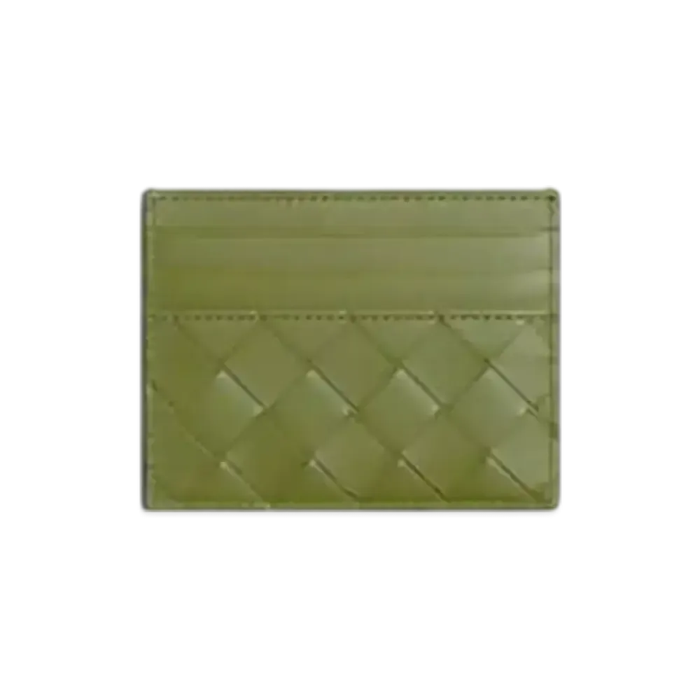 Bottega Veneta Intrecciato Credit Card Case "Fondant/Matcha"