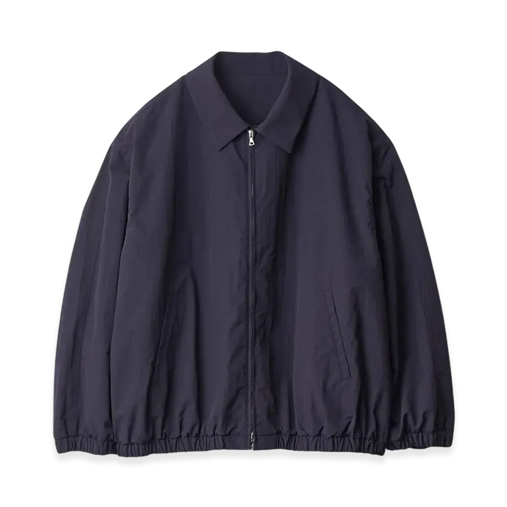 ssstein Recycled Nylon Oversized Zip Jacket "Dark Navy"
