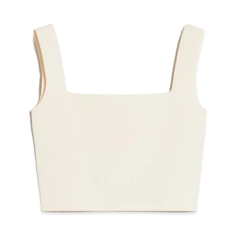 Max Mara Tresa Viscose Yarn Vest Top "Ivory"