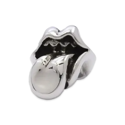 Chrome Hearts Large Lip & Tongue Ring "Silver"