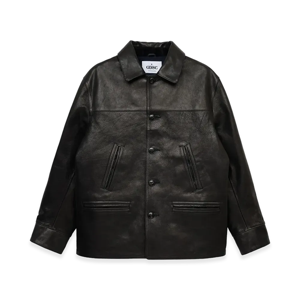 SubCulture x GDC Cowleather Carcoat "Black"