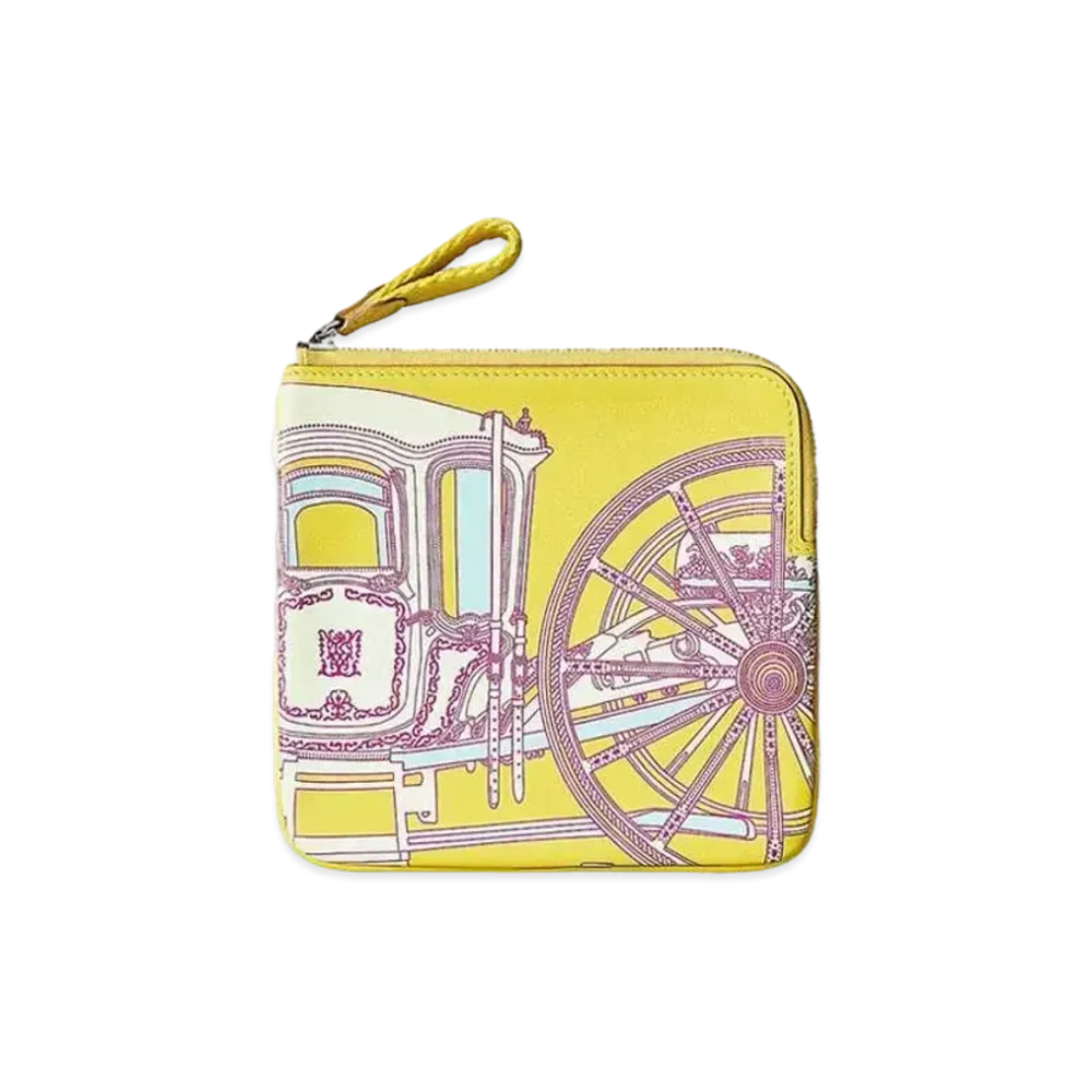 Hermes Carre Pocket Pouch "Lime"